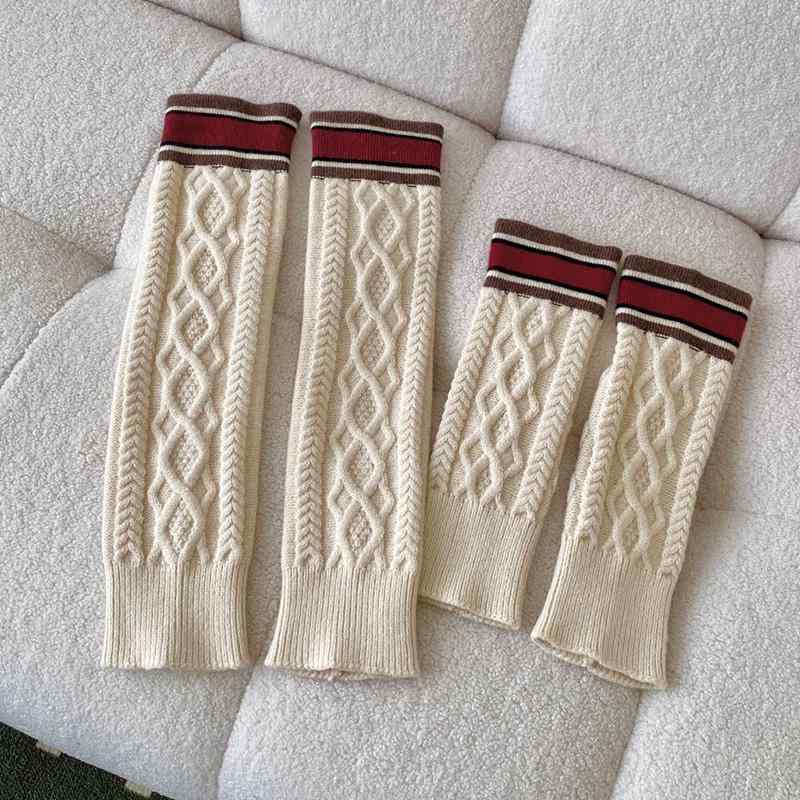 レッグカバー レディース ソックス 秋冬 Y2K サブカル レッグウォーマー パイルソックス ニットソックス 美脚 細見え ミドル丈 ロング丈 厚手 スノーブーツ ホワイト