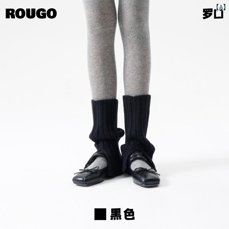 レッグカバー レディース ソックス 冬 Y2K サブカル レッグウォーマー パイルソックス ニットソックス 暖かい 美脚 細見え ショート丈 ブラック グレー ブラウン