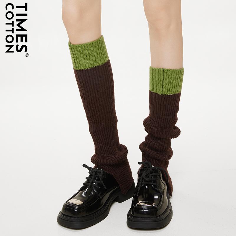 レッグカバー レディース ソックス 春秋冬 Y2K サブカル レッグウォーマー パイルソックス ニットソックス 暖かい 美脚 細見え ロング丈 ホワイト ピンク グレー