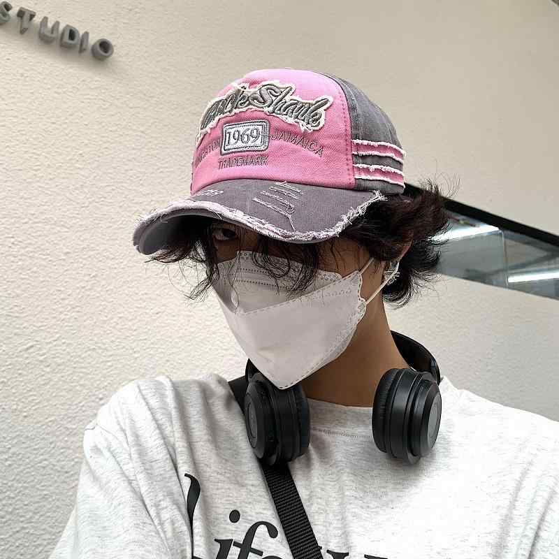 キャップ 帽子 Y2K カジュアル ストリート ファッション オールド レトロ ベースボールキャップ デニム..