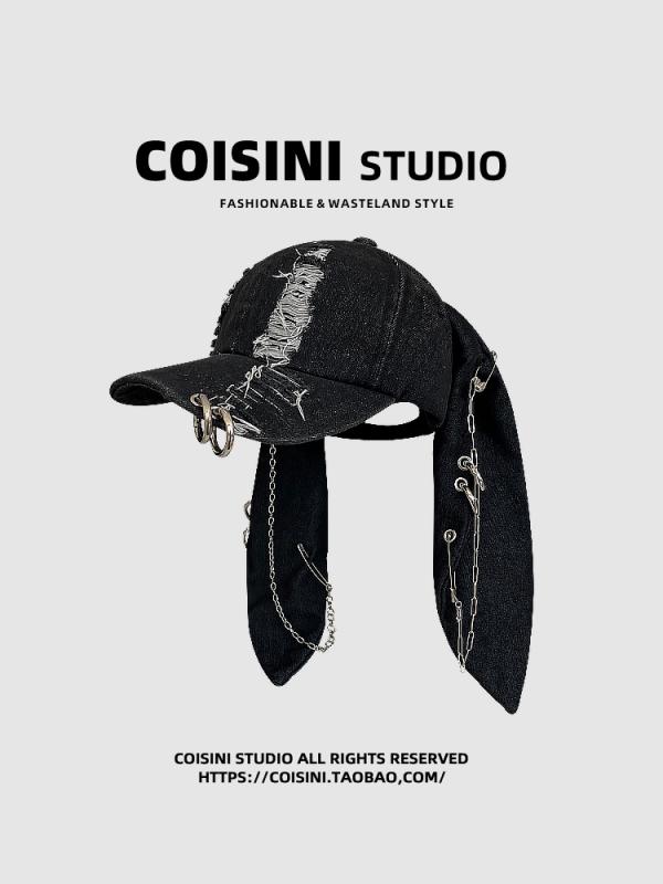 キャップ 帽子 レディース Y2K カジュアル ストリート ベースボールキャップ デニム ダックビル うさ耳..