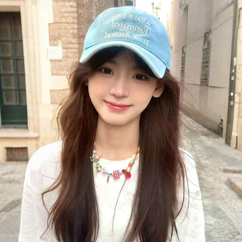 キャップ 帽子 レディース Y2K カジュアル ストリート 韓国 ファッション ベースボールキャップ デニム..