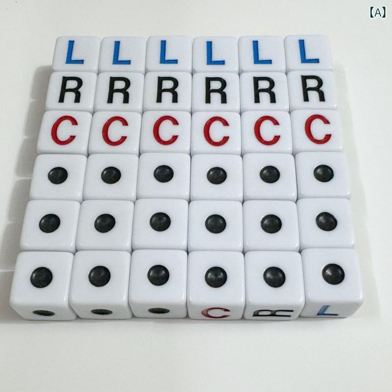 サイコロ チタン合金 金属製 高耐久 軽量 アクセサリー スポット 16 mm LRC サイコロ left 左 right 右..