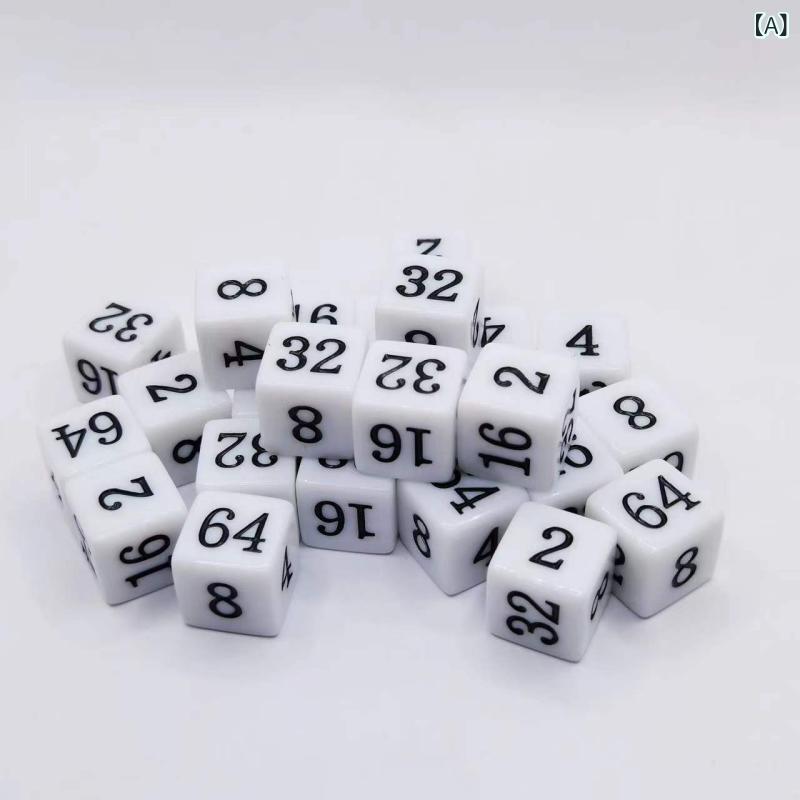 サイコロ チタン合金 金属製 高耐久 軽量 アクセサリー スポット 16 mm 白い 歯 黄 角 倍数 サイコロ ..