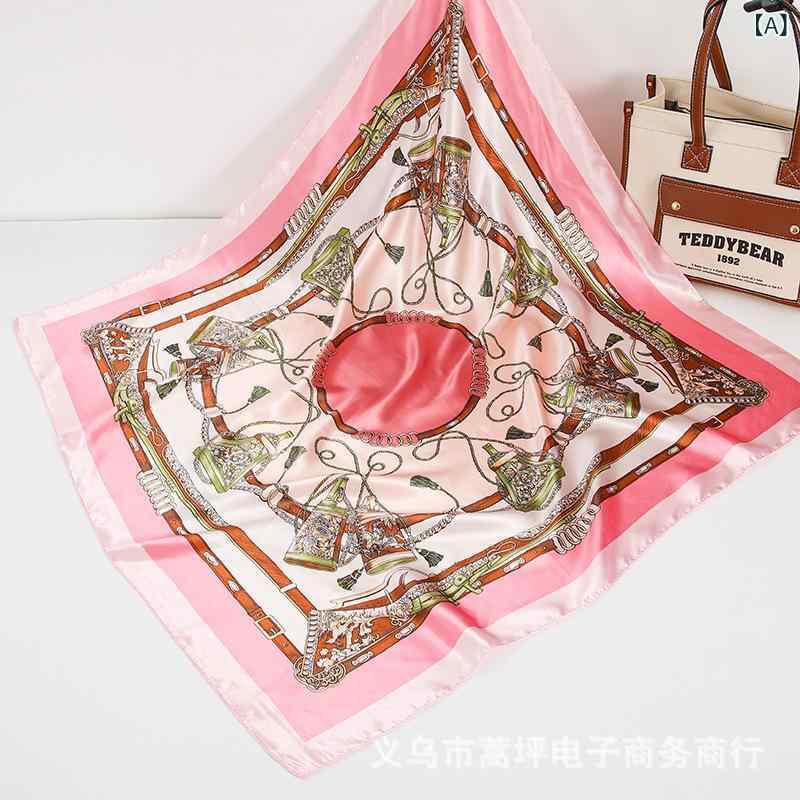 ターバン 帽子 スカーフ レディース おしゃれ ヘアアクセ ファッション 通勤 シルク タオル 90 角 タオル 女性 職業 装飾 スカーフ プレゼント カジュアル 日焼け防止 ストール スカーフx2