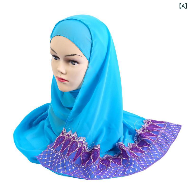 ターバン 帽子 スカーフ レディース おしゃれ ヘアアクセ 75 d パール 雪 紡 織の 2頭の 水溶 包 頭巾が シンプルで ファッション的な ストール カバーx2