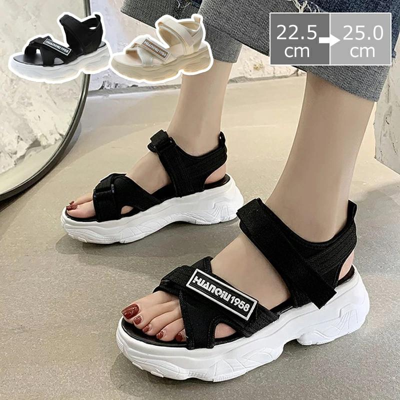 サンダル レディース レディースサンダル スポーツサンダル スニーカーサンダル カジュアル 厚底サンダル レディース靴 レディースシューズ 疲れない 通勤 通学 アウトドア 歩きやすい コンフォートシューズ 履きやすい オシャレ お洒落 美脚 滑り止め 通気 夏 おしゃれ