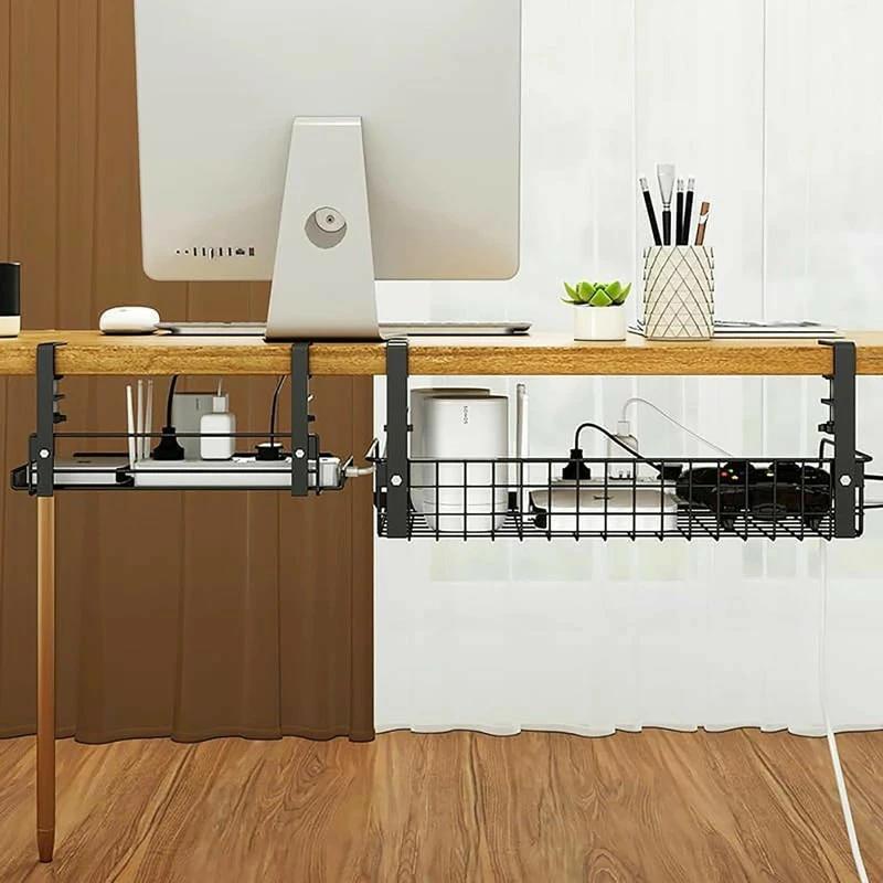 Rakuten - デスク下収納 テーブル下収納 クランプ式 引き出し デスク下収納ラック 後付け 文房具 収納 机下収納 小物収納 デスク周り 大容量 スライドトレーデスク整理 小物整理 取り付け簡単