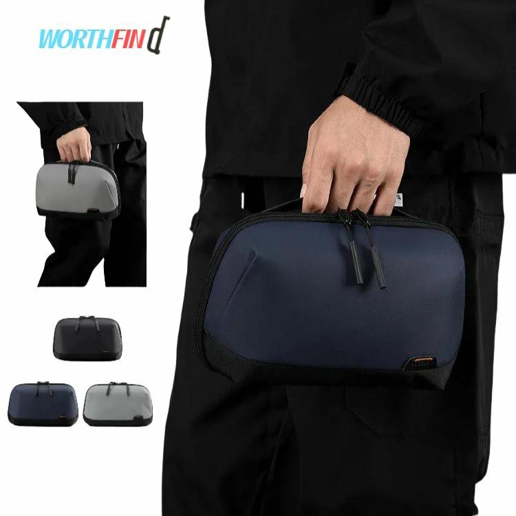 Rakuten - POWER ガジェットポーチ 180°開口 超強収納力 デザイントラベル大容量 マルチポケット PC周辺小物用収納撥水 高耐久 万能ケース 5層仕組みバッグ 出張 便利グッズ カバン 大容量 通勤 通学 アウトドア 軽量 人気 お出かけ おしゃれ かっこいい 丈夫 頑丈