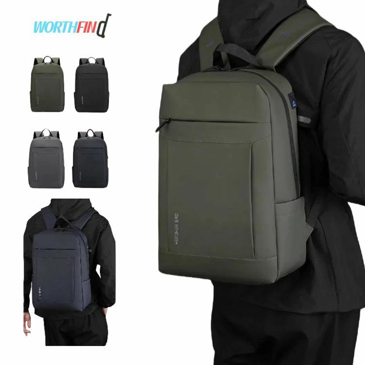 Rakuten - POWER リュックサック メンズ バックパック ナイロン pcリュック A4 パソコン 14インチ キャリーオンバッグ イヤホン穴付き 撥水加工 pc収納 通勤リュック パソコンリュック メンズ 大容量 通勤 通学 出張 大容量リュック