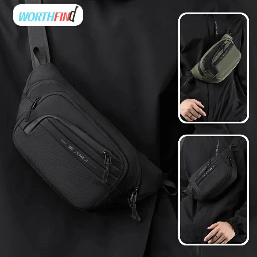 WE POWER ボディバッグ メンズ ショルダーバッグ ウエストバッグメンズバッグ カジュアル スポーティ ボディーバッグ ミニポーチ 防水 調整可能 通勤 通学 旅行 アウトドア ハイキング サイクリング シンプル ギフト プレゼント