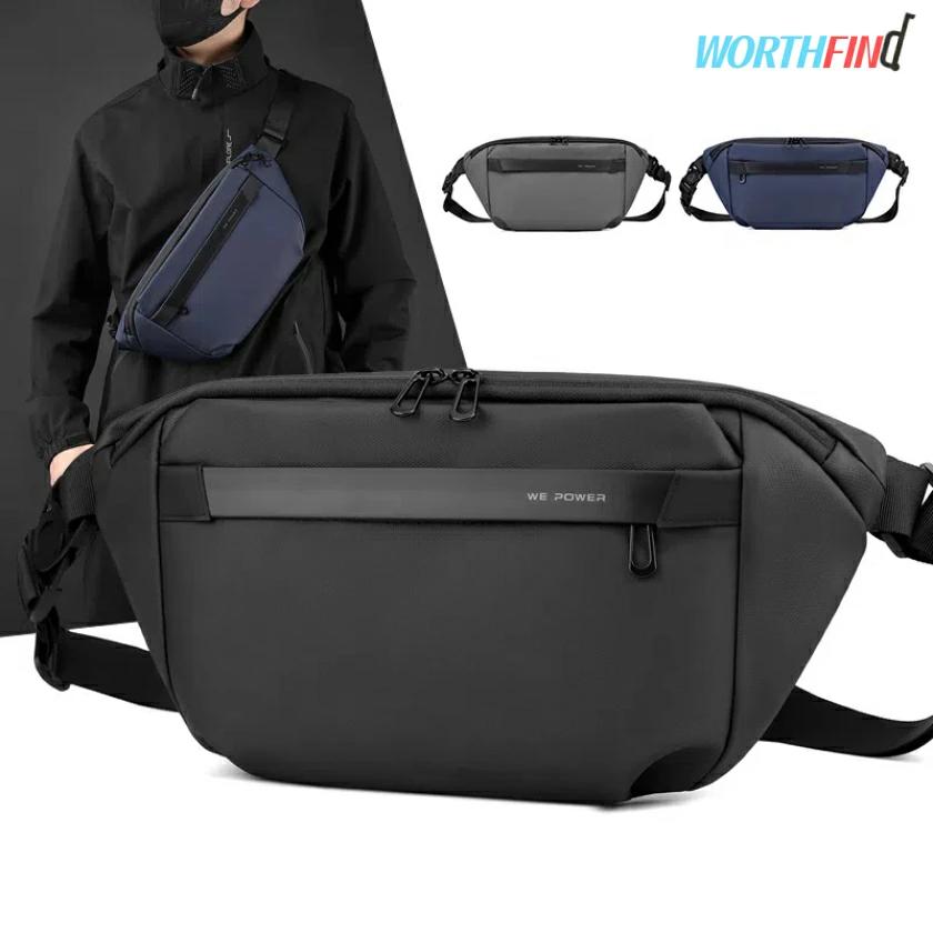 WEPOWER 3way ボディバッグ ボディーバッグ メンズ ワンショルダーバッグ 斜めがけ 多機能 メンズバッグ ウエストバッグ 整理整頓 便利 防水 撥水 軽量 アウトドア 軽い 小さめ ボディバッグ 外出 旅行 ハイキング ジョギング バスケットボール ギフト プレゼント