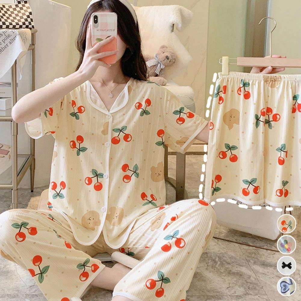 レディース 可愛い パジャマ 3点セット ラウンジウェア 夏 寝巻き レディース パジャマ 女 夏用