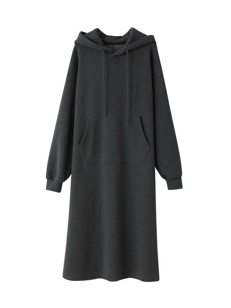 乐天商城 - トップス パーカー レディース 厚手 トレーナー スウェット スエット フーディー ビッグ ロング ドルマン ドルマンスリーブ 小顔 大きめ 体型カバー お尻を隠す 秋冬 ゆったり ストレッチ 長袖 大きいサイズ リボン 綿100％