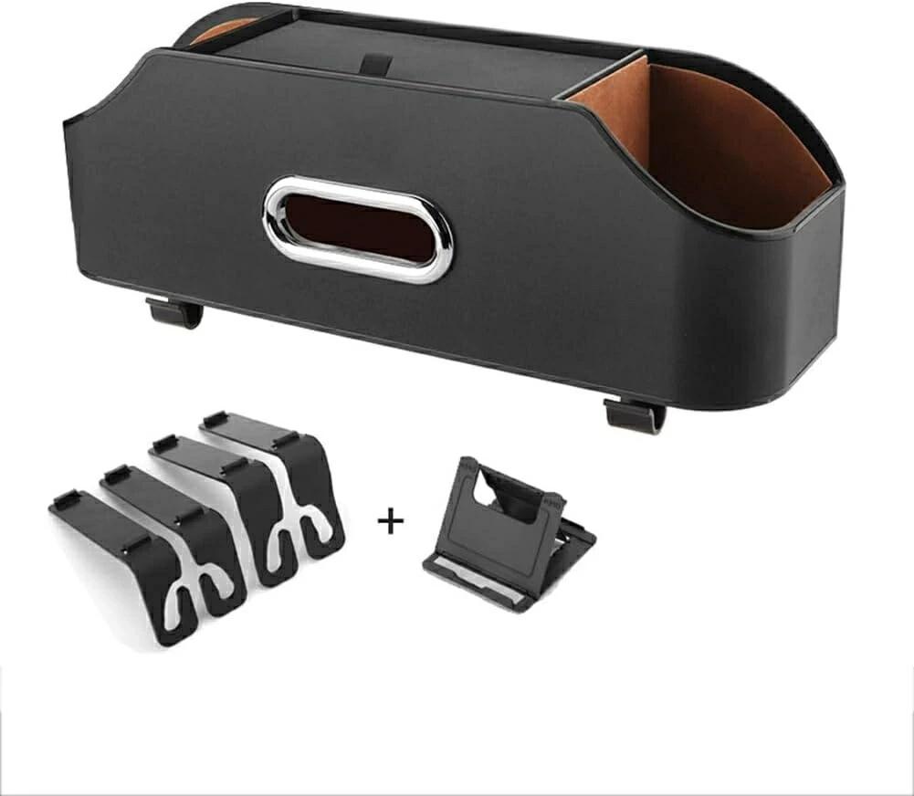 車用シートバック 多機能収納ボックス シートバックポケット 大容量 車 収納 車用収納ボックス 車 ドリンクホルダー 車用収納ポケット 後部座席収納 防水 防汚 取り付け簡単 後部座席用 収納バッグ 後部座席 車内収納袋 カー用品