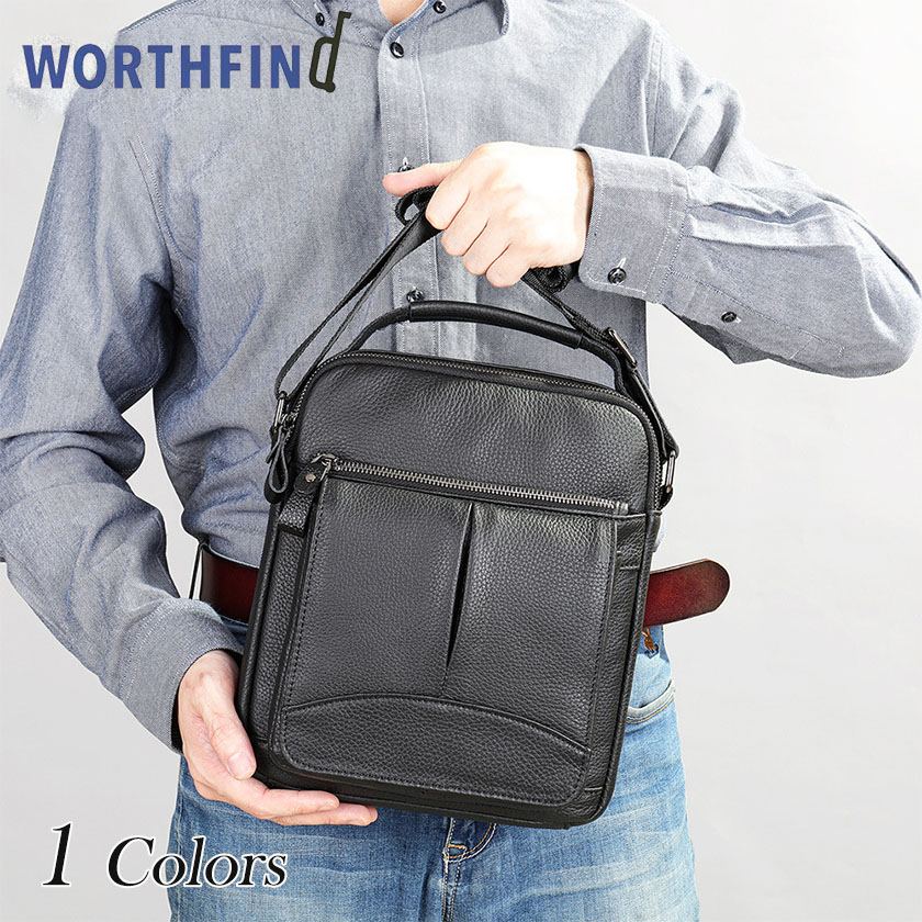 Rakuten - ショルダーバッグ メンズ 斜め掛けバッグ メンズバッグ ワンショルダーバッグ 軽量 軽い 厳選牛革 本革 斜めがけ 2WAY レザー ビジネス 多機能 おしゃれ 鞄 通勤 プレゼント 贈り物 ギフト 父の日 お誕生日 クリスマス バレンタイン 敬老の日