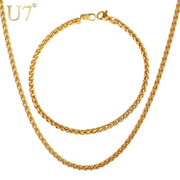 【クーポン利用で4260円】 トレンド 人気 ネックレス セット メンズ ジュエリー ゴールド 3mm 幅 喜平 チェーン ブレスレット ゴーゴー..