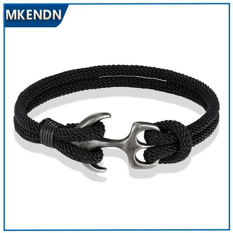 【クーポン利用で3000円】 ブレスレット セーリング フック ロープ レディース メンズ ダブル ストラン..