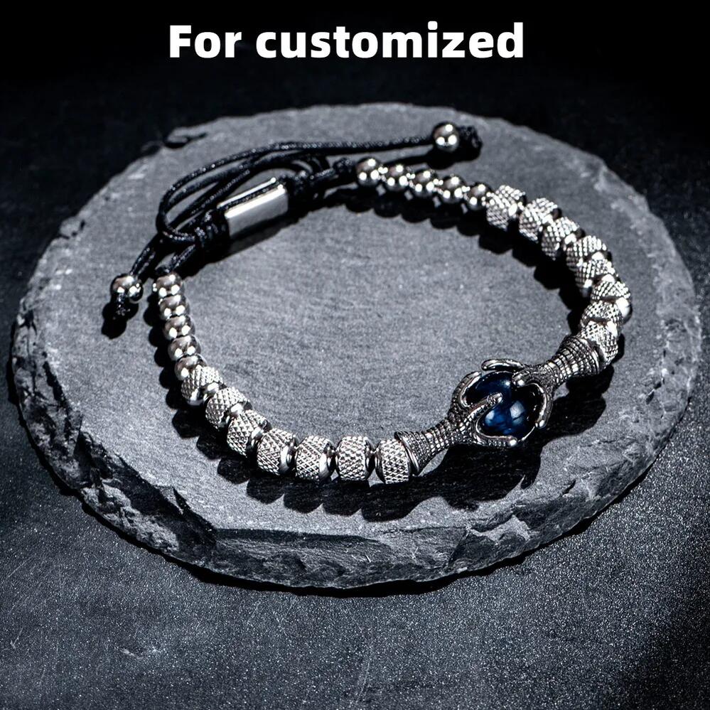 【送料無料】 ブレスレット メンズ トレンド カスタマイズ ジュエリー 三つ編み 博士