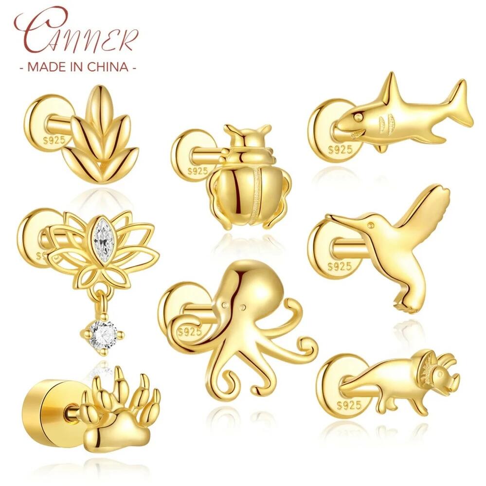 【送料無料】 ピアス 動物 アニマル フィッシュ シルバー ハート ネコ タコ 恐竜 爪 魚 鳥 レディース ..