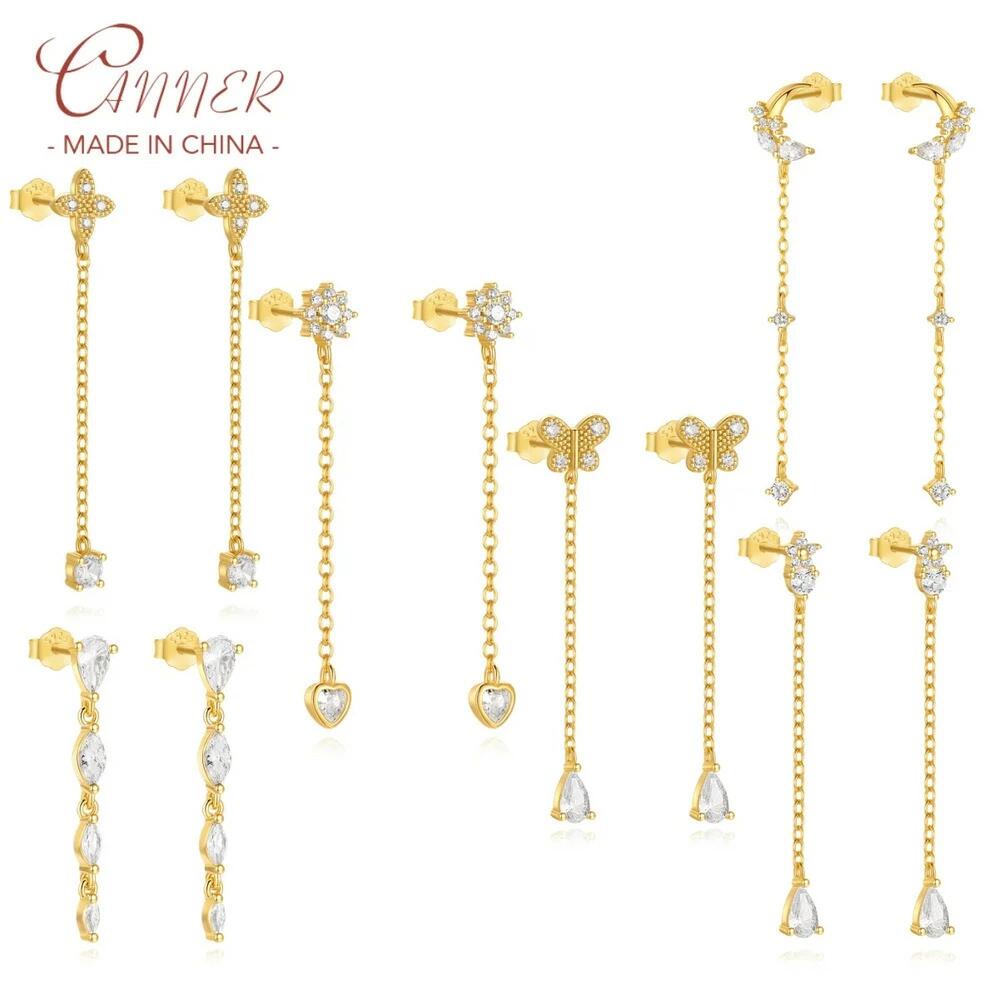 【送料無料】 ピアス 花 フラワー ジルコニア ゴールド シルバー ドロップ プラント ハート 植物 レデ..