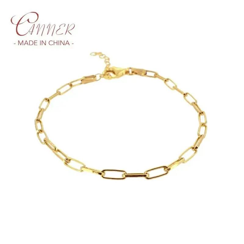 【送料無料】 ブレスレット シルバー チェーン シンプル リング レディース 925 スターリング Ins 2022 新しい ペーパー クリップ カップル 恋人 バレンタイン 日 ギフト