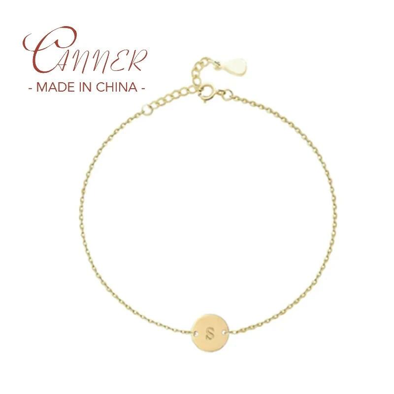 【送料無料】 ペンダント バングル ブレスレット シルバー チェーン ラウンド レディース 新しい トレンド S925 刻印 レター ギフト ファッション ジュエリー