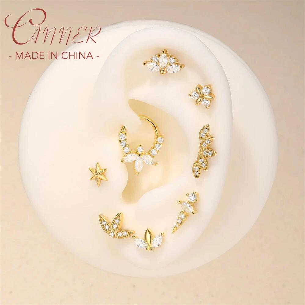 【送料無料】 ピアス 動物 アニマル ゴールド シルバー シンプル ウマ レディース 1個 925 馬 ホース うま 目 アイズ 幾何学 フラット ボトム 穿刺 スタッド 1K Ins コンパクト ジュエリー