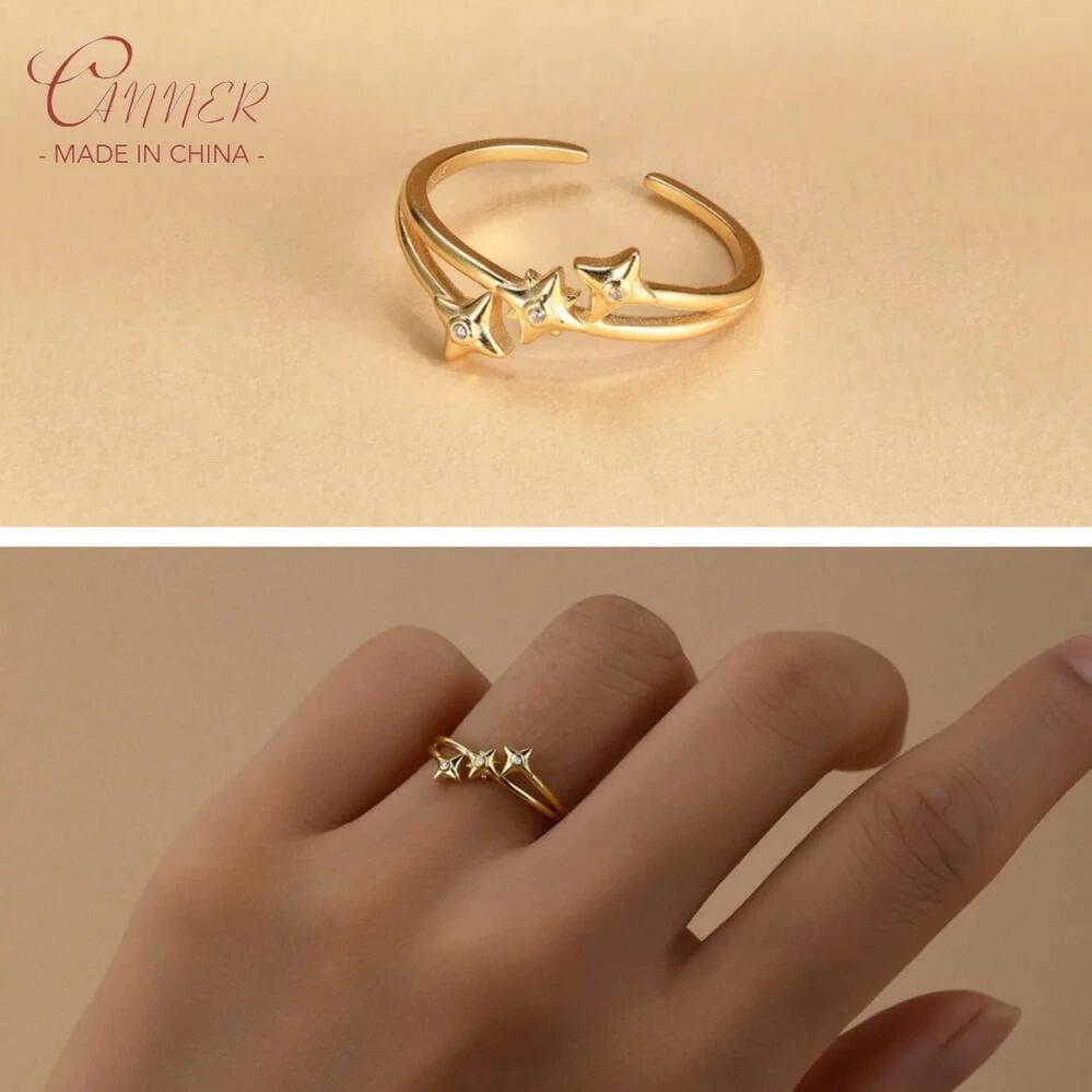 【送料無料】 指輪 リング ゴールド シルバー インド 八角形 星 レディース 925 Ins スター オクタゴン..