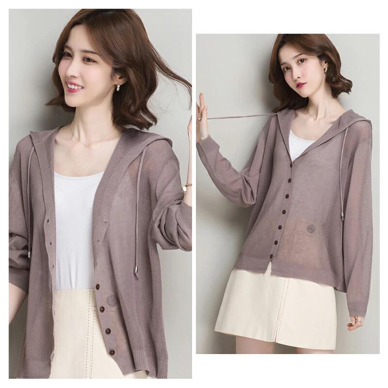 【送料無料】パーカー レディース 薄手 夏 パーカー レディース おしゃれ ロング丈 UVカット 紫外線対策 冷房対策 前開き ボタン ストライプ 春 夏 大きいサイズ リゾート 薄手 上着 おしゃれ 羽織り 海 透け感 大きいサイズ 九分袖 薄手 上着 重ね着 海 暑い日 通勤