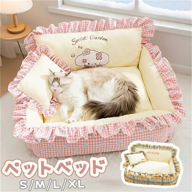 ペットベッド 犬 猫 ベッド 暖か クッション ペットクッション 犬ベッド 猫ベッド 保温 防寒 ペットマット 小型犬 中型犬 猫 クッション ペット用クッション 冷房対策 犬猫兼用 犬用ベッド ざぶとん 敷布団 猫用 寝具 通気 滑り止め 寝床 ふわふわ 柔らか 洗える チェック柄