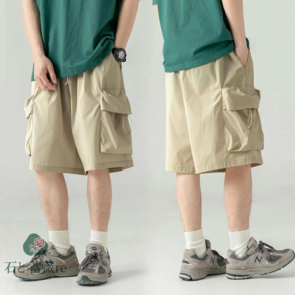 ハーフパンツ メンズ カーゴパンツ 大きいサイズ 夏 ショートパンツ 大容量ポケット カジュアル パンツ 短パン おしゃれ アウトドア 半ズボン かっこいい ワイドパンツ 5分丈 黒 登山 無地
