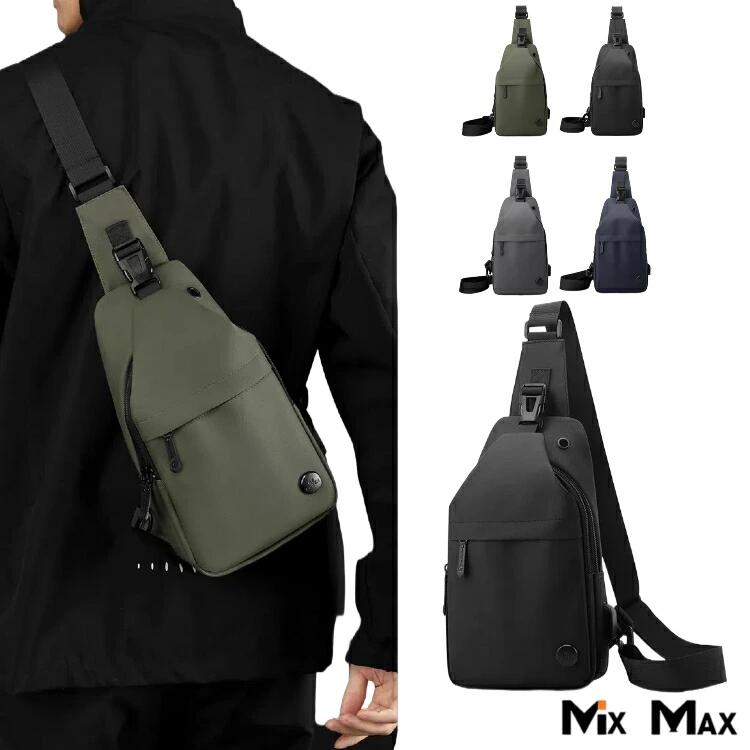 POWER ボディバッグ メンズ 多機能 ショルダーバッグ ボディバッグ 大容量 軽量 斜めがけ 充電ポート 防水 通勤 肩掛けバッグ イヤホン穴付き ワンショルダーバッグ 旅行 防犯 撥水 おしゃれ かっこいい 丈夫 頑丈 耐久性 軽い カバン 通勤 通学 お出かけ