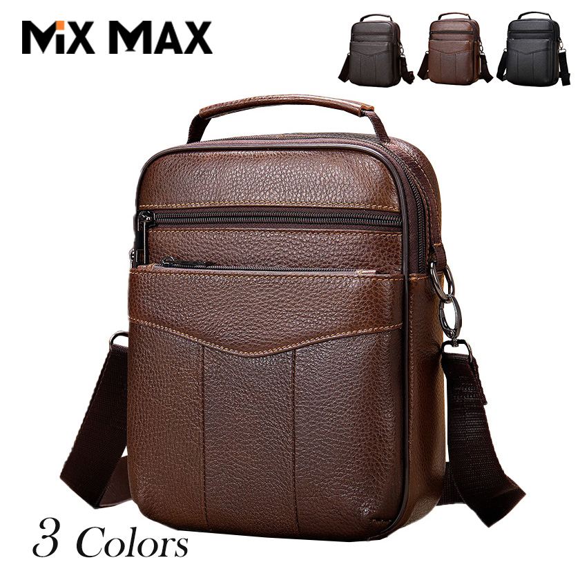 Rakuten - ショルダーバッグ ビジネスバッグ クラッチバッグ ハンドバッグ　本革 牛革 厳選牛革 大容量 斜めがけ 肩掛け 手持ち フォーマル ブランド シンプル 軽量 通勤 通学 就職活動 鞄 プレゼント ギフト 普段使い 人気 旅行