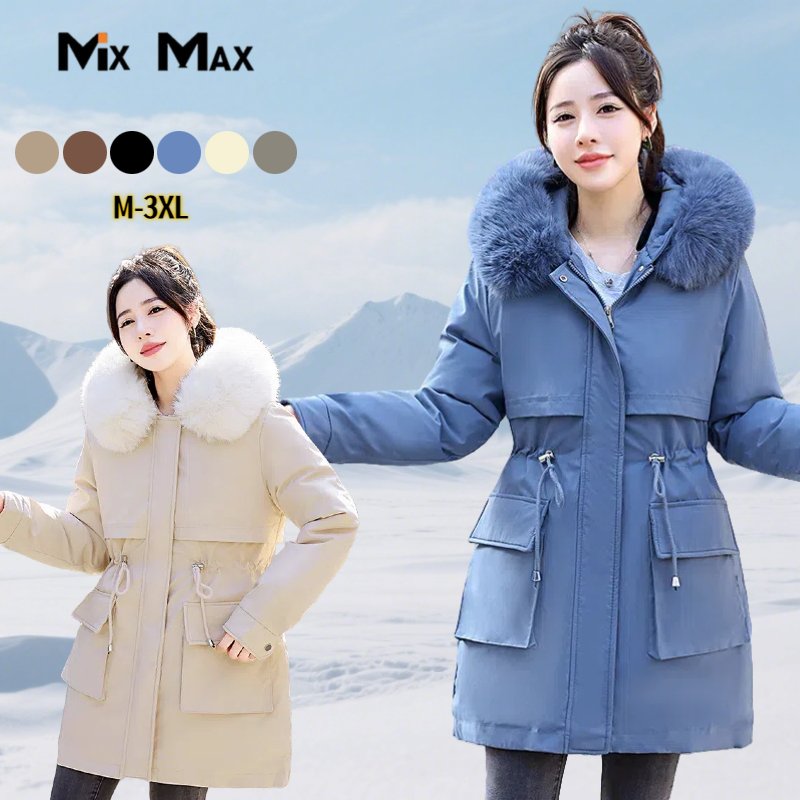 レディース 中綿コート ライナー付き ファーフード付き 3way 取り外しインナー 秋冬コート ダウンジャケット 暖かい ポケット ミディアム丈 中綿ジャケット ゆったり 冬服 防寒着 保温 着痩せ 軽量 通気 防風 柔らかい 通勤 通学