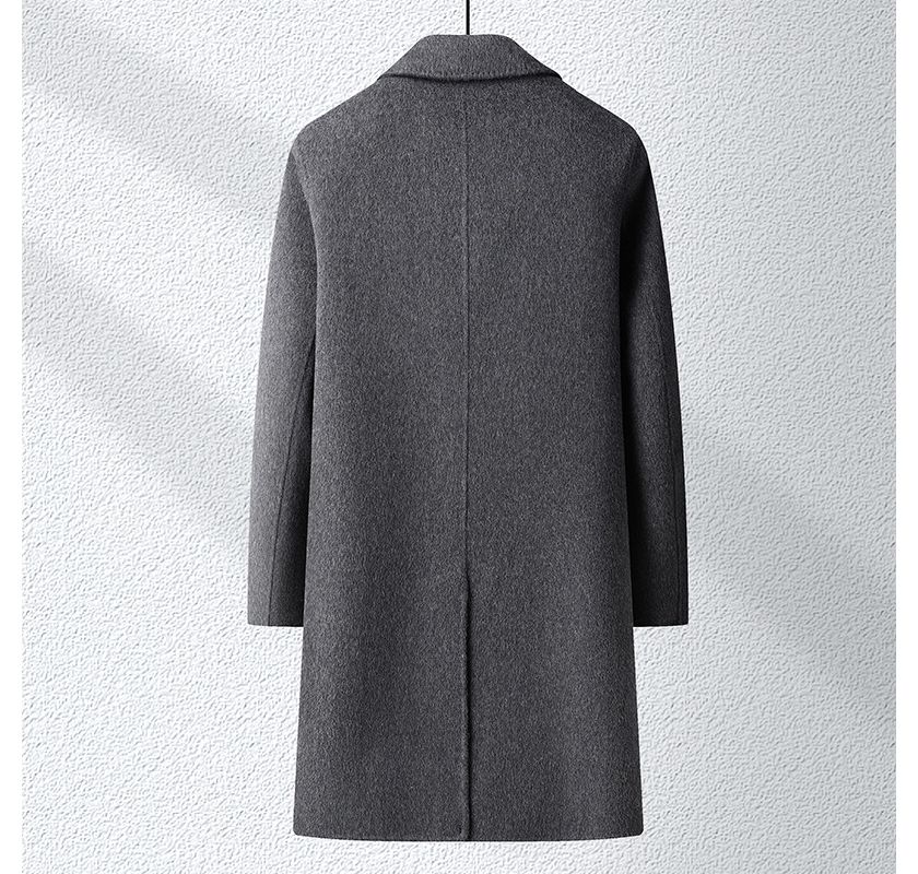 チェスターコート 70%ウール ジャケット メンズ 無地 ロングコート ジャケット シングルブレスト トレンチコート ロング ジャケット コート メンズ アウター ビジネス カジュアル 長袖 暖か アメカジ 冬服 着回し 防寒着 冬 秋冬