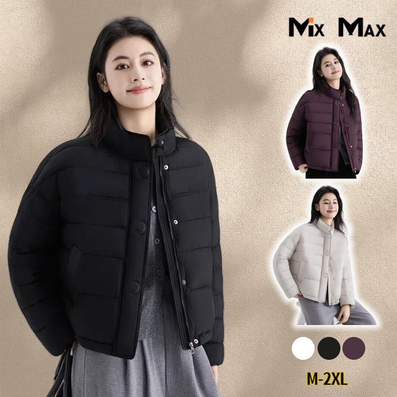 レディース 中綿コート ショート丈 抜け感 ライトジャケット スタンドカラー 防寒コート 軽量 中綿 冬 防寒 防風 ゆったり 韓国風 保温 大きいサイズ ダウンジャケット ダウンコート アウター 長袖 暖かい 冬服 防寒着