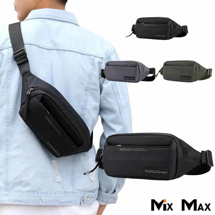 ウエストバッグ メンズ ナイロン ウエストポーチ ボディバッグショルダーバッグ 2way 小さめ 斜め掛け 肩掛け 軽量 軽い 通勤 通学 3way アウトドア 撥水 ミニバッグ バイク ランニング バッグ 丈夫 頑丈 ランニング 鞄(4)