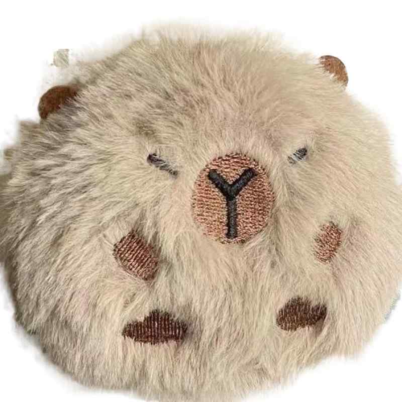 手袋 子供用 防寒耳あて カピバラ ぬいぐるみ 手袋 2点セット かわいい 後ろ掛け式 樹脂製 冬