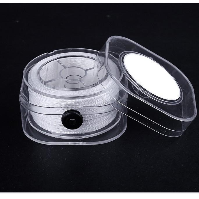 ネックレス ブレスレット用コード DIY アクセサリー 手芸材料 ビーズ用テグス 糸 紐 白 約0.2mm 約0.4mm 約0.6mm 約0.8mm 約1.0mm