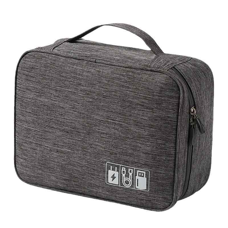 ガジェットケース 多機能 ポータブル デジタル アクセサリーケース 旅行用 データケーブル 充電器 収納..