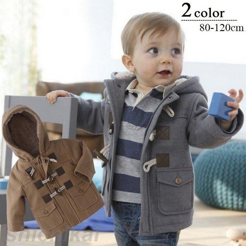 もこもこ 冬 羽織 上着 アウター 子供服 男児 女児 女の子 男の子 ベビー キッズ フード付き ボア 裏起毛 長袖 ダッフルコート