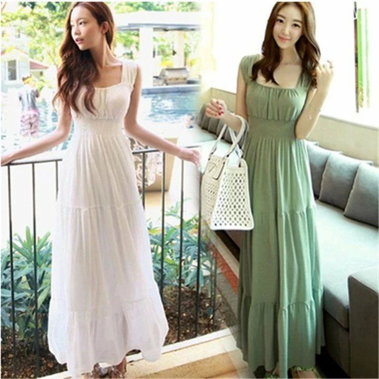 ロングド ロング丈 ボヘミアン風 vネック 白 シフォン 旅行 マキシワンピース リゾート マキシワンピース ハワイ レディース 夏