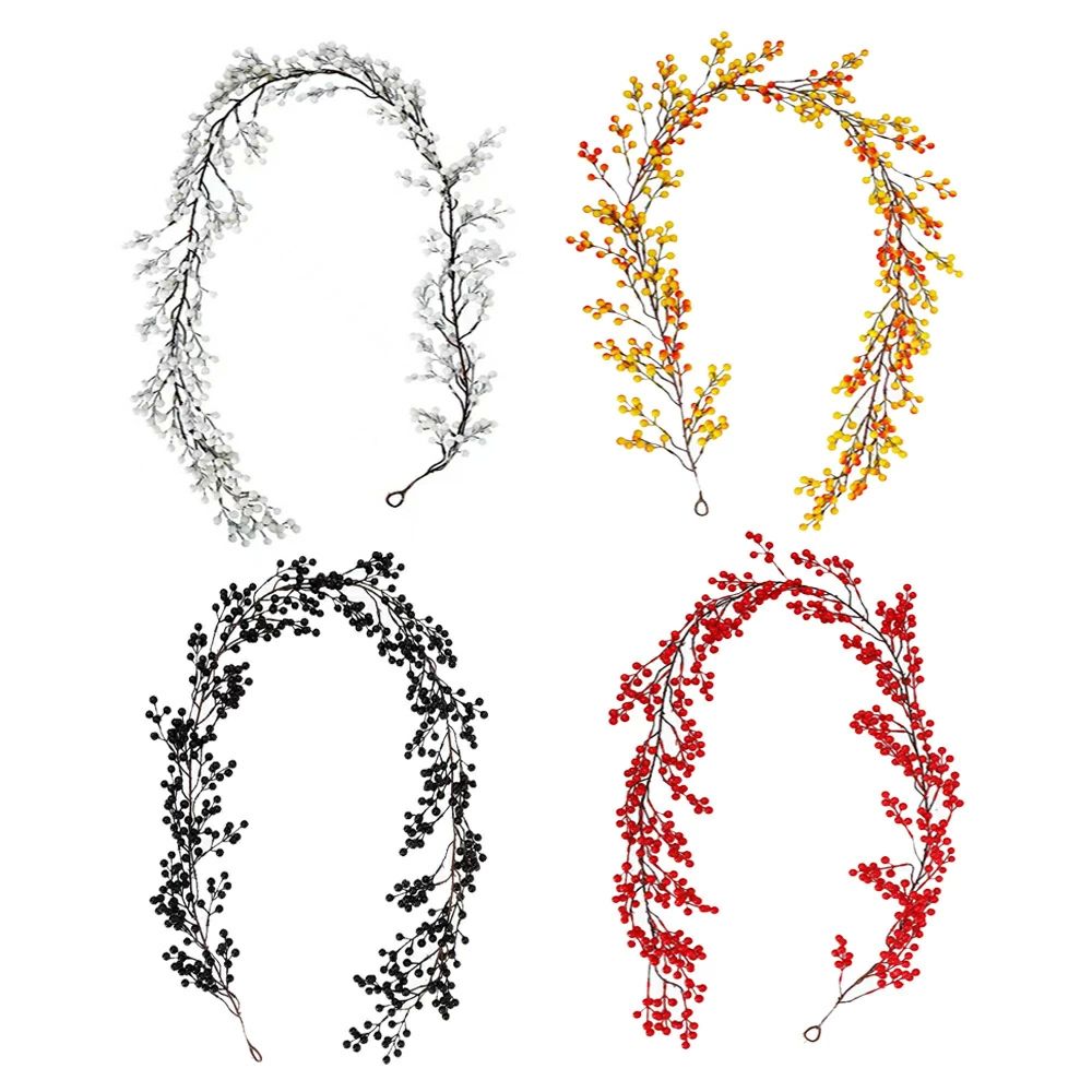 デコレー 人工 クリスマスモール 漿果 装飾漿果 庭の装飾 花輪 クリスマスツリー籐 pvc シミュレーション 果実 赤 密度増加 PE