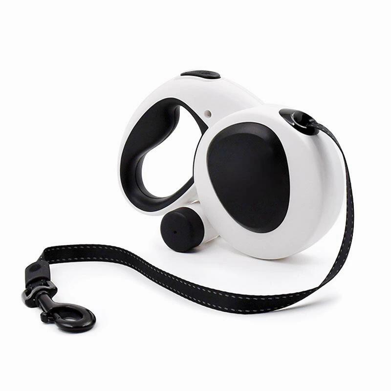 樂天商城 - 犬用リード 中型犬 自動伸縮リード 大型犬 牽引ロープ ABS TPR ステンレス LEDライト付き 反射素材 ナイロン製 お散歩