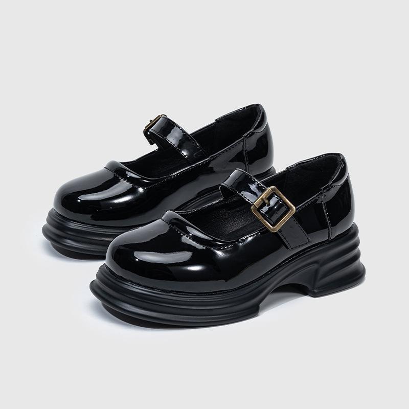 秋 普段使い 黒色 柔らかい靴底 子供靴 JK制服 レザーシューズ 透气 増高 履きやすい 通学履き 春夏 フォーマル靴 マリージェーン 女の子 滑り止め 学生靴 ローファー