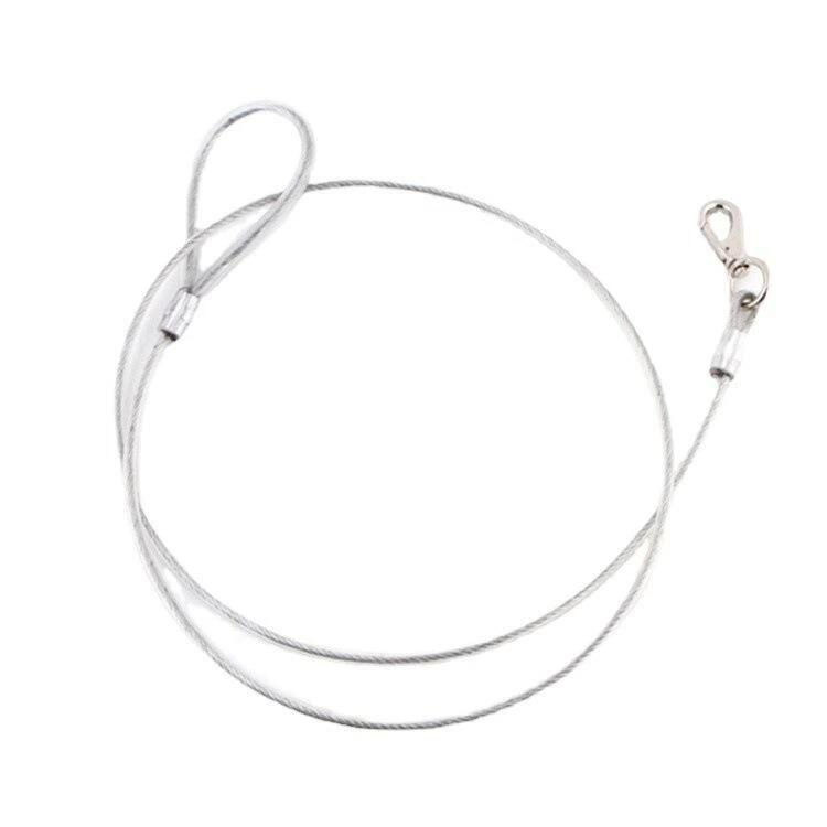 犬用リード スチールワイヤー 丈夫 大型犬用 ペット用リード 頑丈(x3) 中型 小型 牽引ロープ