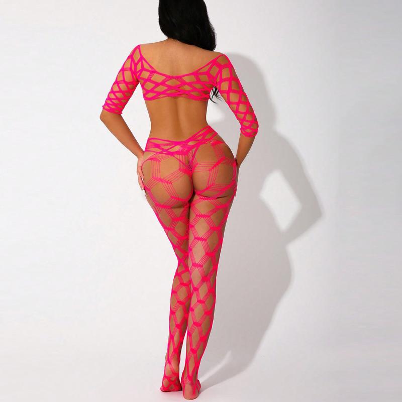 ストッキング エロかわ 大? コスチューム 網タイツ ランジェリー セクシー 網 誘惑 ボディスーツ