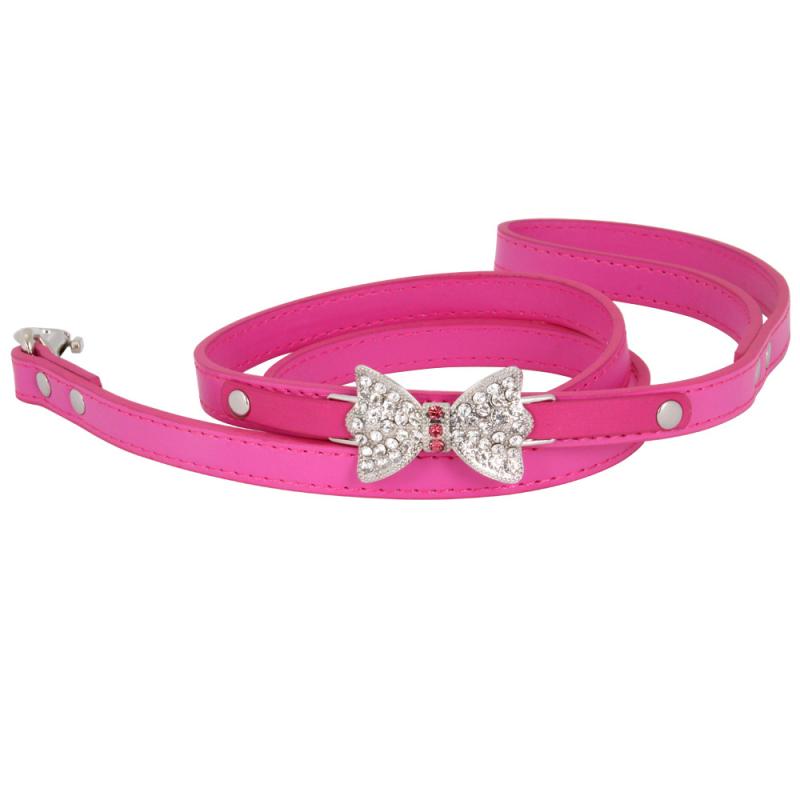 ペット用 小型犬 牽引ロープ リード ローズレッド 犬 中型犬 迷子防止 防災 PU レザー ブルー セット ピンク 首輪