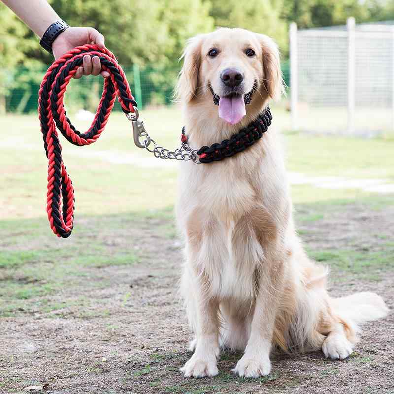Rakuten - ブラック グリーン リード レッド 中型犬 伸縮可能 ラブラドール ナイロン製 ゴールデンレトリバー ペット用品 お散歩 犬用牽引ロープ ブルー 大型犬